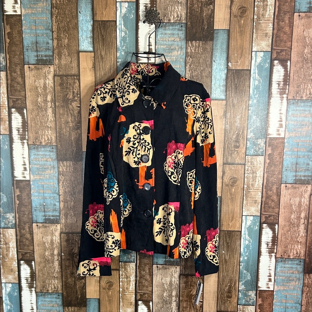 Briggs New York Multicolor Patterned Button Down … - image 1